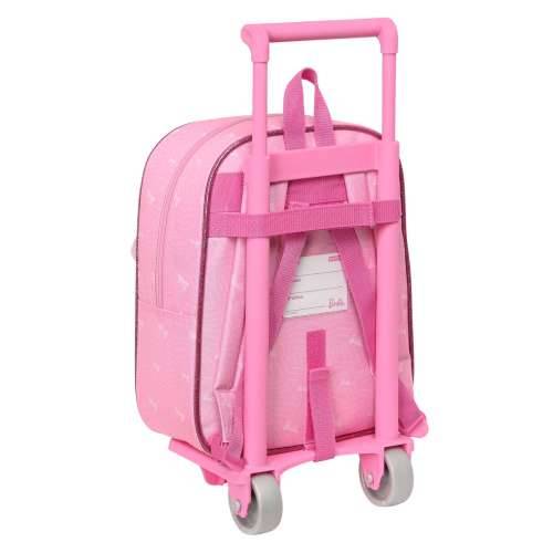 Školski Ruksak s Kotačima Barbie Girl Roza 22 x 27 x 10 cm Cijena