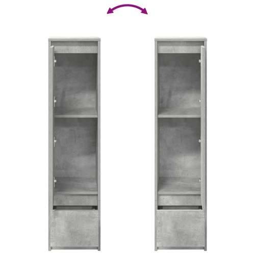 Visoka ploča beton siva 29,5x34x119,5 cm izrađeno drvo - Beton siva 1 Cijena