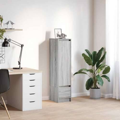 Visoka ploča siva Sonoma 29,5x34x119,5 cm izrađeno drvo - Sivi hrast sonoma 1 Cijena