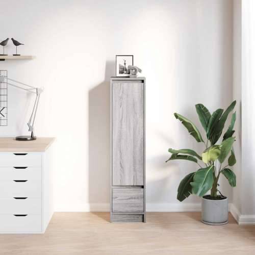 Visoka ploča siva Sonoma 29,5x34x119,5 cm izrađeno drvo - Sivi hrast sonoma 1 Cijena