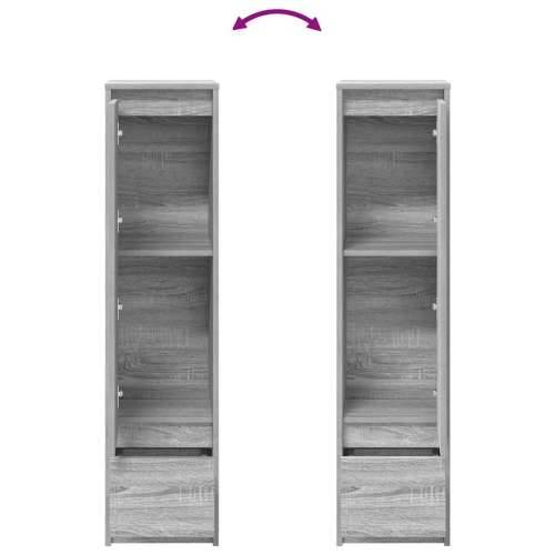 Visoka ploča siva Sonoma 29,5x34x119,5 cm izrađeno drvo - Sivi hrast sonoma 1 Cijena