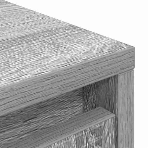 Visoka ploča siva Sonoma 29,5x34x119,5 cm izrađeno drvo - Sivi hrast sonoma 1 Cijena
