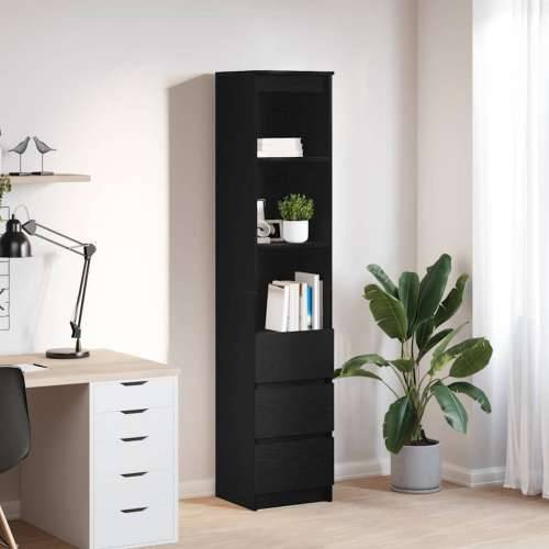 Visoka ploča crni hrast 37,5x35x180 cm izrađeno drvo - Crni hrast 1 Cijena