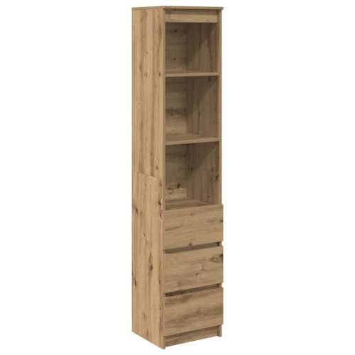 Visoka ploča Artisan hrast 37,5x35x180 cm izrađeno drvo - hrast artisan 1 Cijena