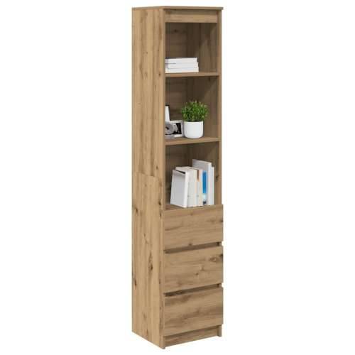 Visoka ploča Artisan hrast 37,5x35x180 cm izrađeno drvo - hrast artisan 1 Cijena