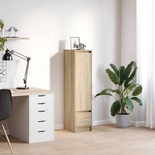 Visoka ploča sonoma hrast 29,5x34x119,5 cm izrađeno drvo - sonoma hrast 1 Cijena