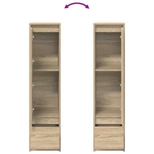 Visoka ploča sonoma hrast 29,5x34x119,5 cm izrađeno drvo - sonoma hrast 1 Cijena