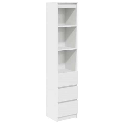 Visoka ploča bijela 37,5x35x180 cm izrađeno drvo - Bijela 1 Cijena