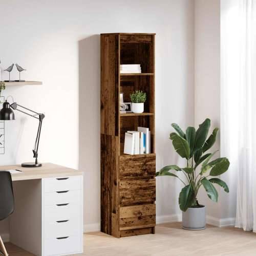 Visoka ploča staro drvo 37,5x35x180 cm konstruirano drvo - Staro drvo 1 Cijena