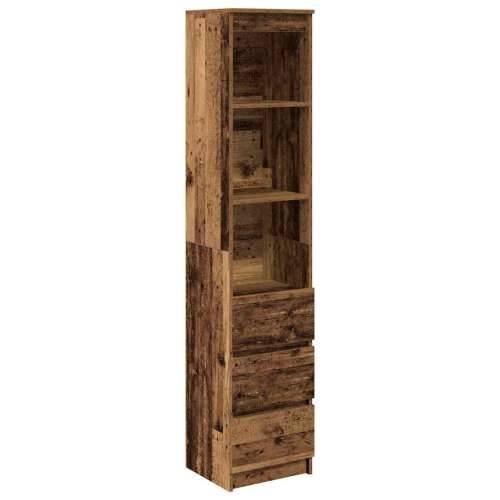 Visoka ploča staro drvo 37,5x35x180 cm konstruirano drvo - Staro drvo 1 Cijena
