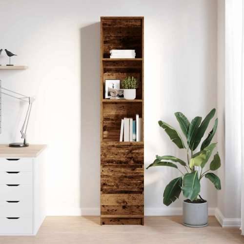 Visoka ploča staro drvo 37,5x35x180 cm konstruirano drvo - Staro drvo 1 Cijena