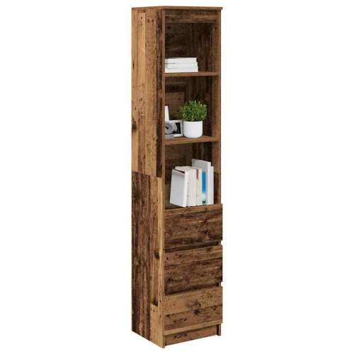 Visoka ploča staro drvo 37,5x35x180 cm konstruirano drvo - Staro drvo 1 Cijena