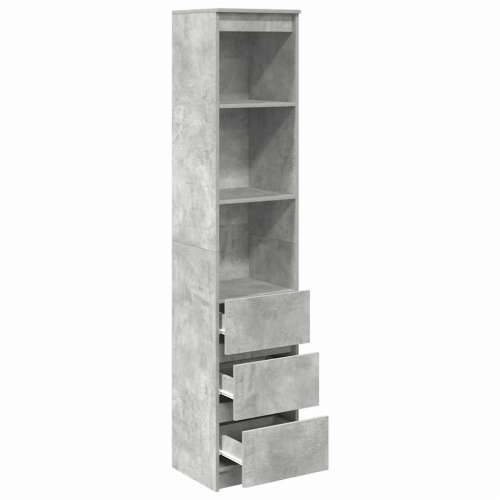 Visoka ploča beton siva 37,5x35x180 cm izrađeno drvo - Beton siva 1 Cijena