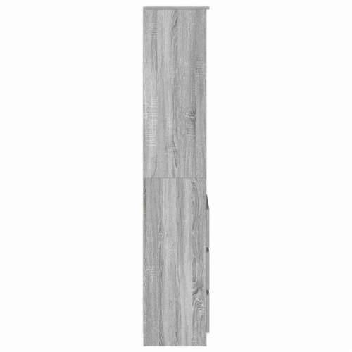 Visoka ploča siva Sonoma 37,5x35x180 cm izrađeno drvo - Sivi hrast sonoma 1 Cijena