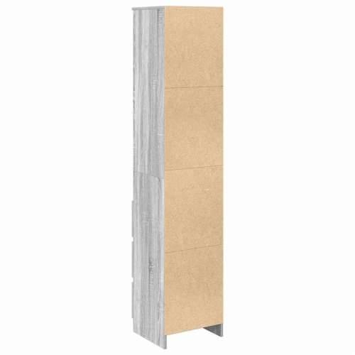 Visoka ploča siva Sonoma 37,5x35x180 cm izrađeno drvo - Sivi hrast sonoma 1 Cijena