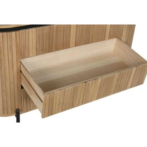 Komoda Home ESPRIT Crna Prirodno Metal Paulovnija 110 x 39 x 72 cm Cijena