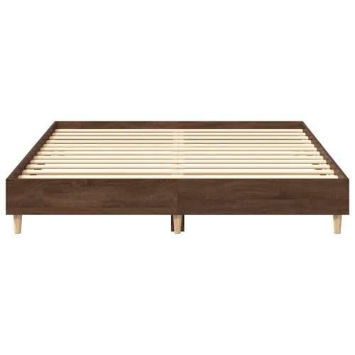 Okvir kreveta bez madraca 150x200 cm konstruiranog drva - Smeđi hrast 150 x 200 cm Cijena