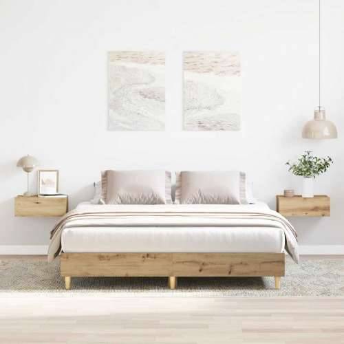 Okvir kreveta bez madraca boja hrasta artisan 150x200 cm - artisian oak 150 x 200 cm Cijena