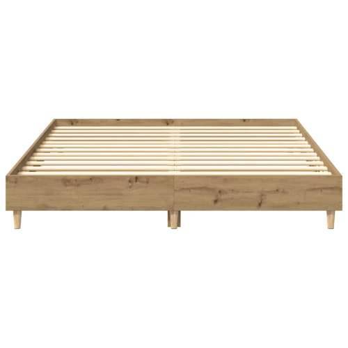 Okvir kreveta bez madraca boja hrasta artisan 150x200 cm - artisian oak 150 x 200 cm Cijena