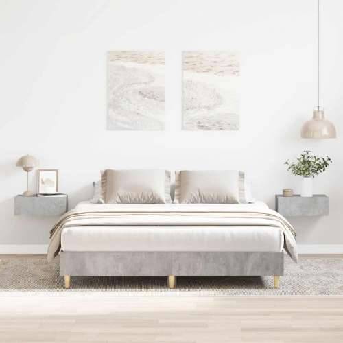 Okvir kreveta bez madraca 150x200 cm konstruiranog drva - Beton siva 150 x 200 cm Cijena