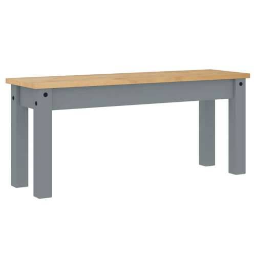 4-dijelni blagovaonski set Panama od masivne borovine - Siva 160 cm klupa + 2x stolica 1 Cijena