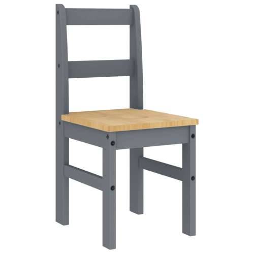 4-dijelni blagovaonski set Panama od masivne borovine - Siva 160 cm klupa + 2x stolica 1 Cijena