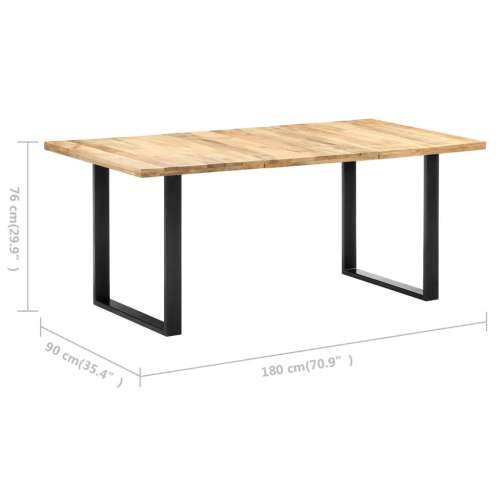 Blagovaonski stol 180 x 90 x 76 cm od masivnog drva manga - 180 x 90 x 76 cm 1 masivno drvo manga Cijena
