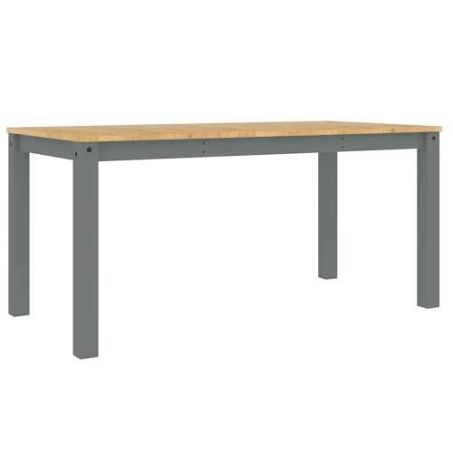 5-dijelni blagovaonski set Panama od masivne borovine sivi - Siva 160 cm 4x stolica 1 Cijena