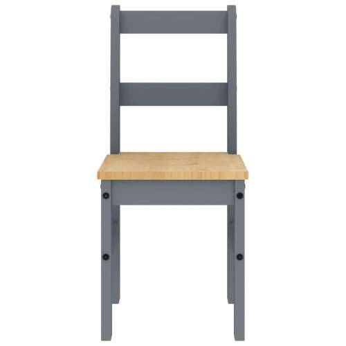 5-dijelni blagovaonski set Panama od masivne borovine sivi - Siva 160 cm 4x stolica 1 Cijena