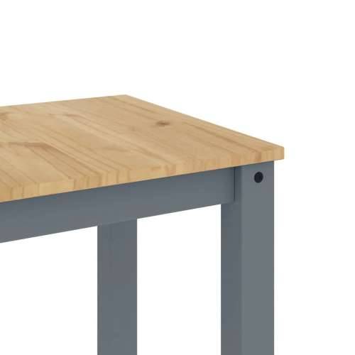 5-dijelni blagovaonski set Panama od masivne borovine sivi - Siva 160 cm 4x stolica 1 Cijena