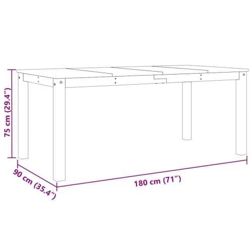 3-dijelni blagovaonski set Panama od masivne borovine - Prirodna 180 cm 2x klupa 1 Cijena