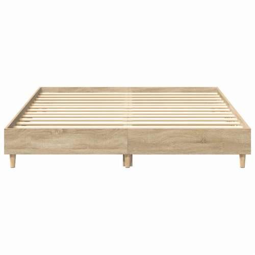 Okvir kreveta bez madraca boja 140x200 cm konstruiranog drva - sonoma hrast 140 x 200 cm Cijena