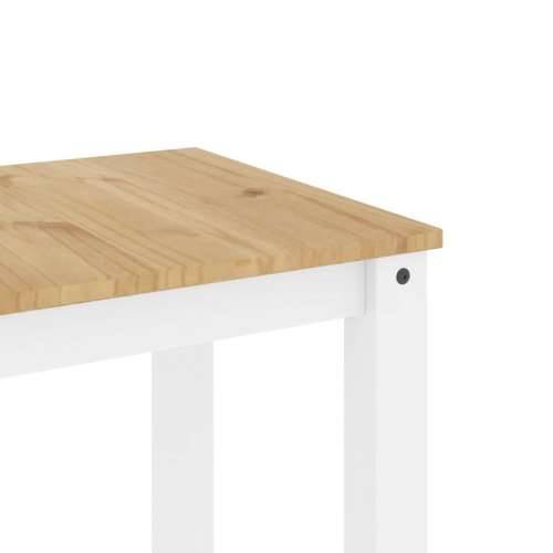 5-dijelni blagovaonski set Panama od masivne borovine - Bijela 160 cm 4x stolica 1 Cijena