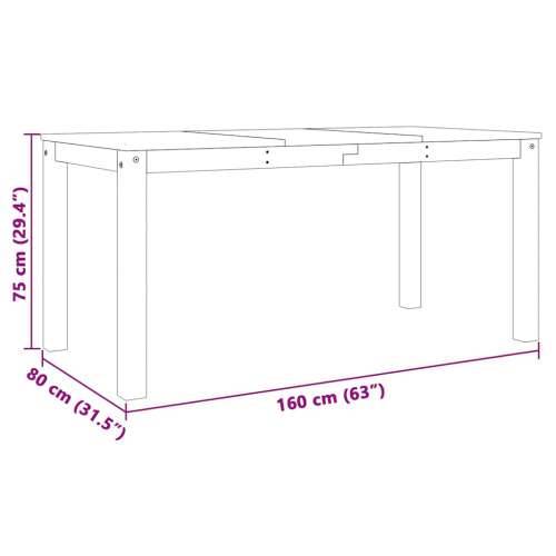 5-dijelni blagovaonski set Panama od masivne borovine - Bijela 160 cm 4x stolica 1 Cijena