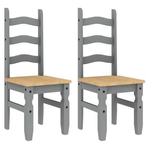 3-dijelni blagovaonski set Panama od masivne borovine sivi - Siva 112 cm 1 2 Cijena