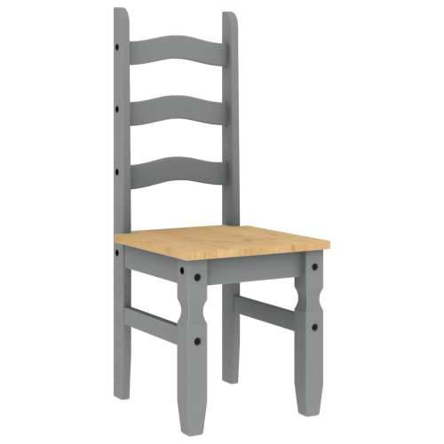 3-dijelni blagovaonski set Panama od masivne borovine sivi - Siva 112 cm 1 2 Cijena