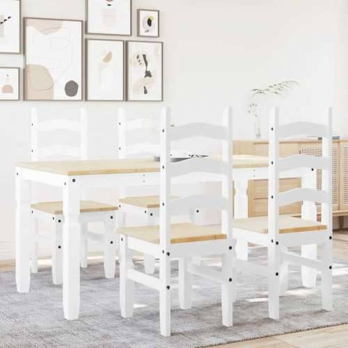 5-dijelni blagovaonski set Panama od masivne borovine - Bijela 160 cm 1 4 Cijena