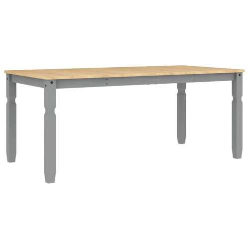 3-dijelni blagovaonski set Panama od masivne borovine sivi - Siva 180 cm 1 2 Cijena