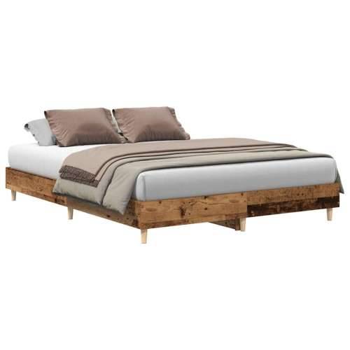 Okvir kreveta bez madraca staro drvo 150x200 cm - Staro drvo 150 x 200 cm Cijena