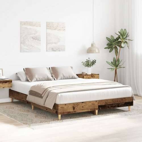 Okvir kreveta bez madraca staro drvo 150x200 cm - Staro drvo 150 x 200 cm Cijena
