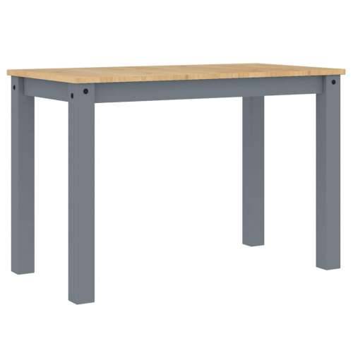 5-dijelni blagovaonski set Panama od masivne borovine sivi - Siva 117 cm 4x stolica 1 Cijena