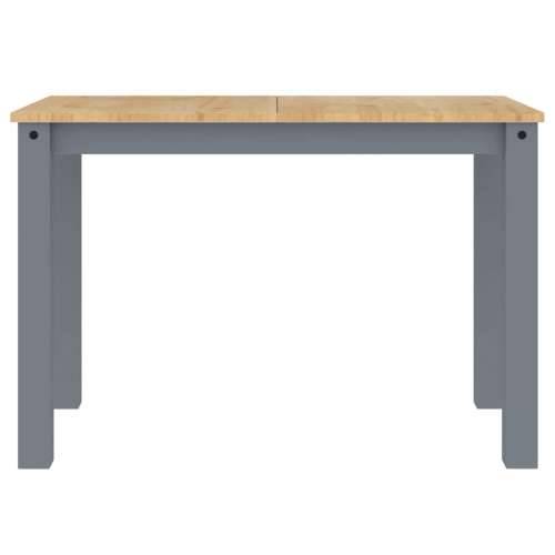 5-dijelni blagovaonski set Panama od masivne borovine sivi - Siva 117 cm 4x stolica 1 Cijena