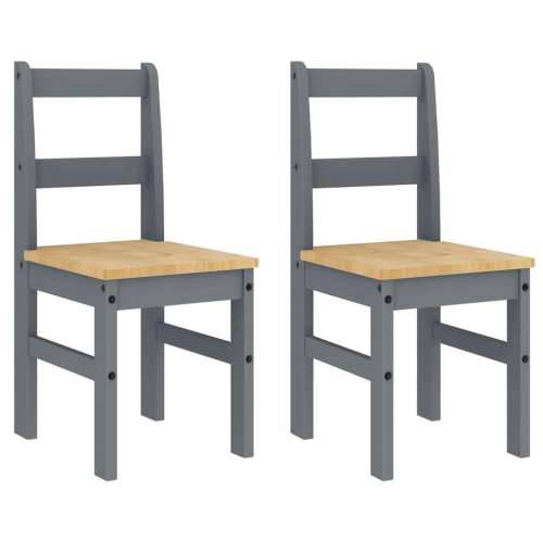 4-dijelni blagovaonski set Panama od masivne borovine - Siva 180 cm klupa + 2x stolica 1 Cijena