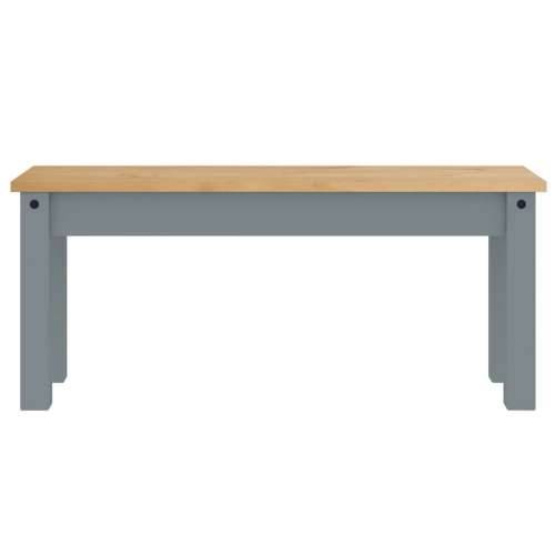 4-dijelni blagovaonski set Panama od masivne borovine - Siva 180 cm klupa + 2x stolica 1 Cijena