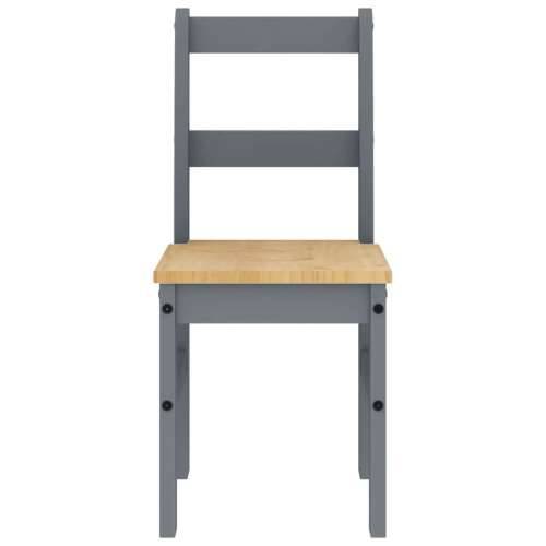 4-dijelni blagovaonski set Panama od masivne borovine - Siva 180 cm klupa + 2x stolica 1 Cijena