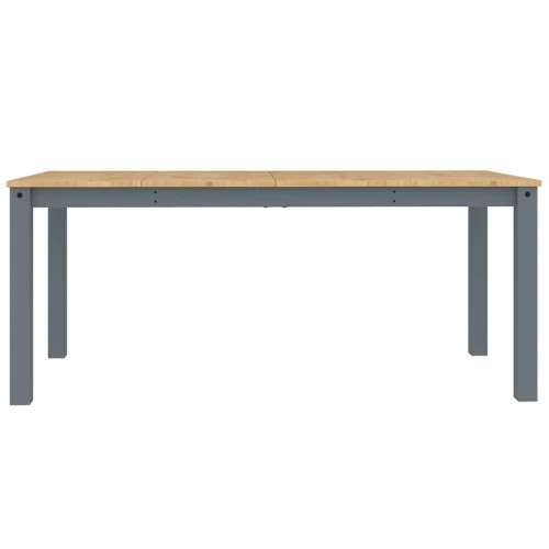 7-dijelni blagovaonski set Panama od masivne borovine sivi - Siva 180 cm 6x stolica 1 Cijena