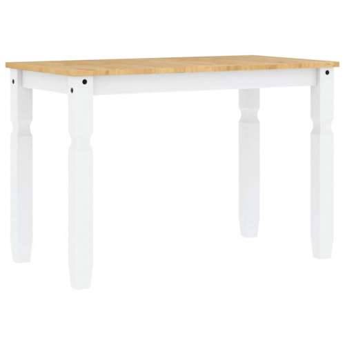 5-dijelni blagovaonski set Panama od masivne borovine - Bijela 112 cm 1 4 Cijena