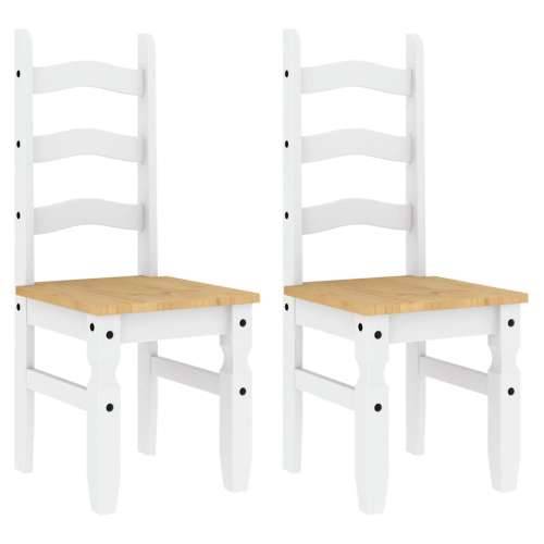 3-dijelni blagovaonski set Panama od masivne borovine bijeli - Bijela 160 cm 1 2 Cijena