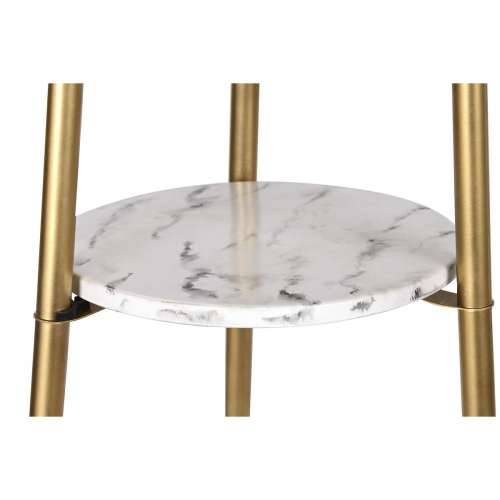 Podna svjetiljka DKD Home Decor zlatan Metal Poliester Bijela 50 W Drvo MDF (41 x 41 x 156 cm) Cijena