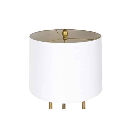 Podna svjetiljka DKD Home Decor zlatan Metal Poliester Bijela 50 W Drvo MDF (41 x 41 x 156 cm) Cijena